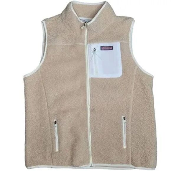 Vineyard Vines Harbor Fleece Vest Size Medium - Picture 1 of 8